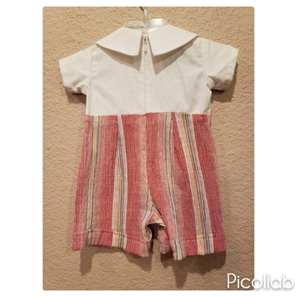 Dew Drops Couture Striped Romper - Picture 2 of 5